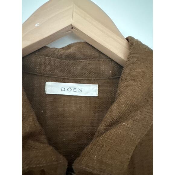 DOEN Serre Jumpsuit 100% Silk in Brown - Medium - Picture 4 of 9